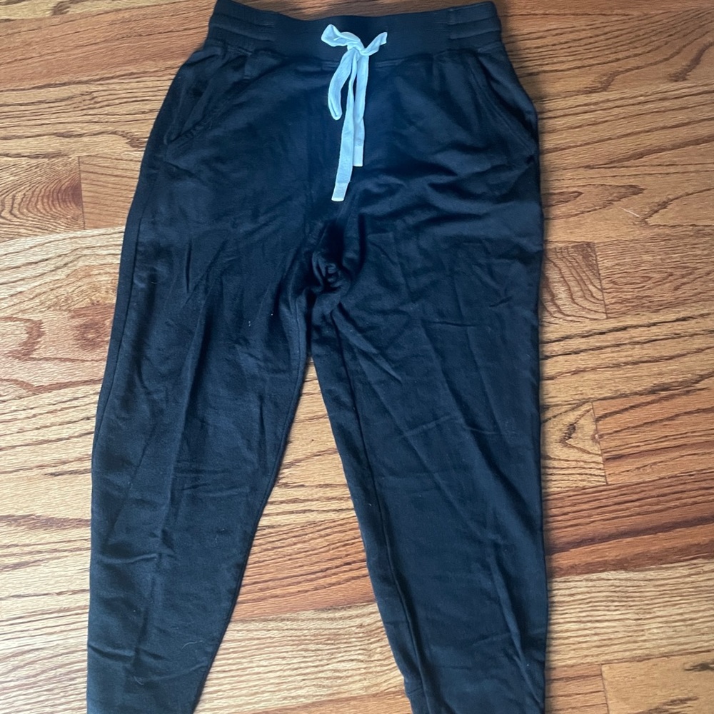 black soft joggers